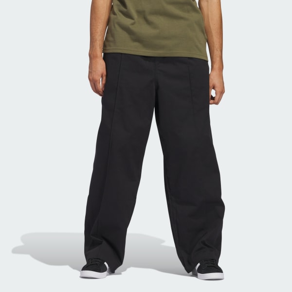 Zwart Skateboarding Pintuck Broek (Uniseks)