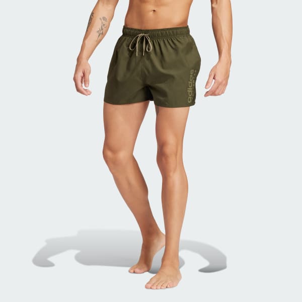 Adidas swim shorts green discount