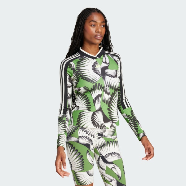 Blanco Polera manga larga adidas x FARM