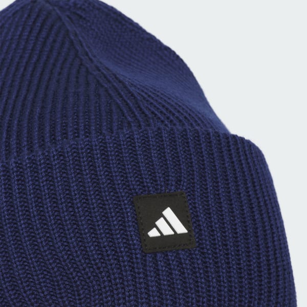 Blue Men's Premium Cuff Fold Beanie