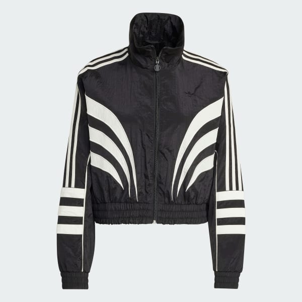 adidas☆アトランタ ライン ルーズナイロン トラックトップ adidas ブルゾン ジャンバー アトランタ カットライン ルーズ