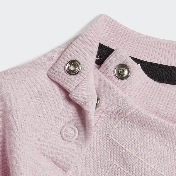 Pink adidas Essentials Logo Sweatshirt and Pants kønsneutralt sæt IYL59