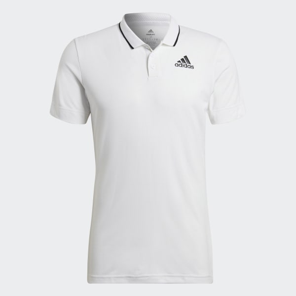 White adidas Tennis Freelift Polo Shirt | men tennis | adidas US