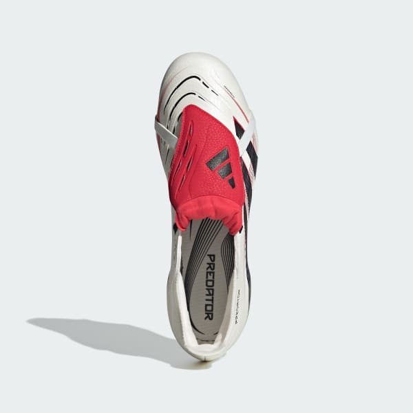 Blanc Chaussure Predator languette rabattue Terrain souple/Multi-surfaces