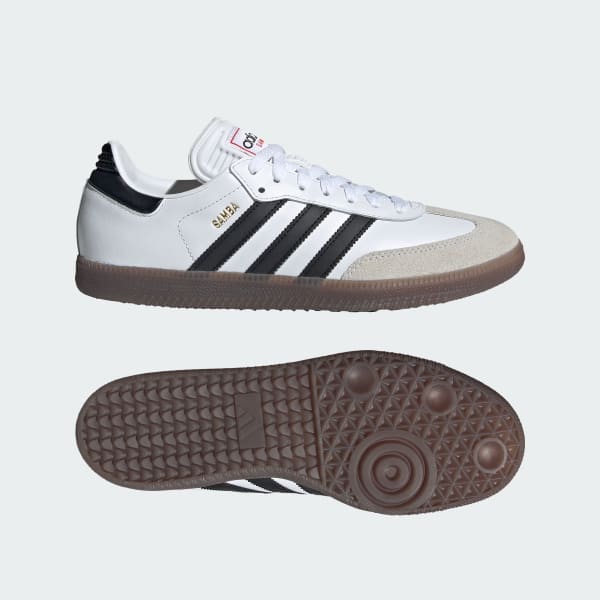 White Samba Indoor Football Boots