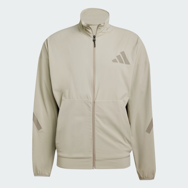 adidas Z.N.E. Woven Track Top - Beige | Free Shipping with