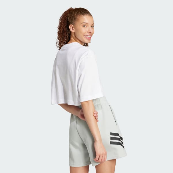 White Future Icons 3 Bar Logo Tee