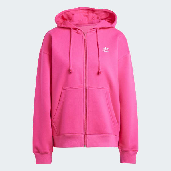 adidas ESSENTIALS ZIP HOODIE Pink adidas Finland