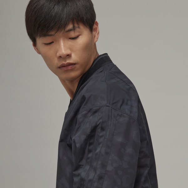 Nero Y-3 3-Stripes Long Sleeve Tee