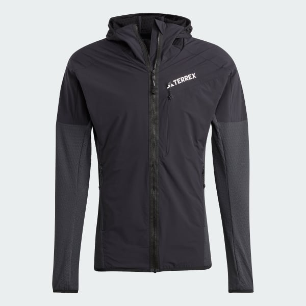 Negro Chaqueta técnica con capucha Terrex Techrock Wind Fleece