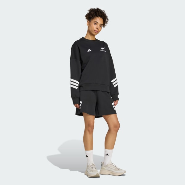 Schwarz Black Ferns 3-Streifen Sweatshirt
