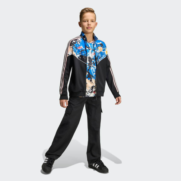 Schwarz Manchester United Stone Roses Kids trainingsjacke