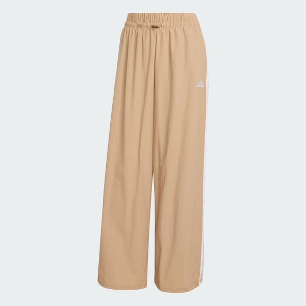Brown Essentials 3-Stripes Lifestyle Woven Parachute Pants