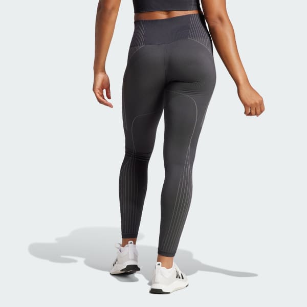 Schwarz Seamless Branded 7/8-Leggings