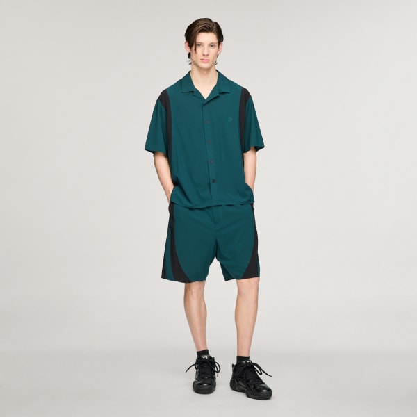 สีเขียว เสื้อเชิ้ตผ้าทอเบาพิเศษ Y-3