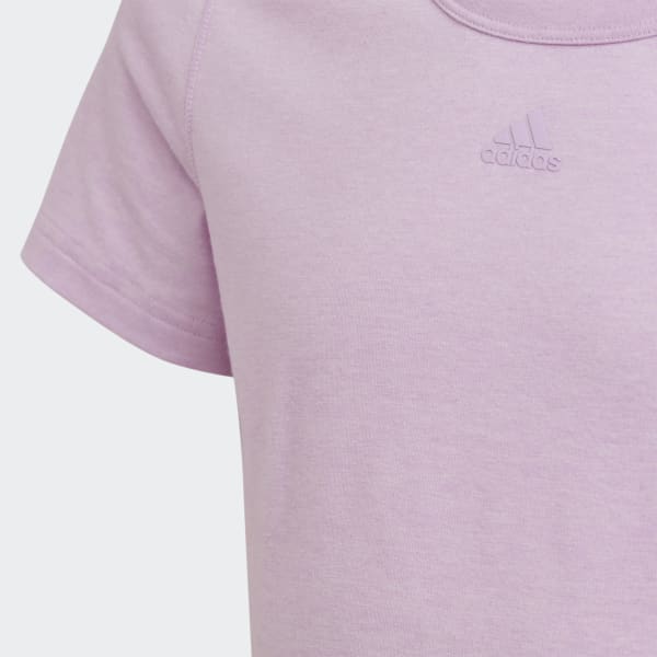 Purple AEROREADY Yoga Crop Tee