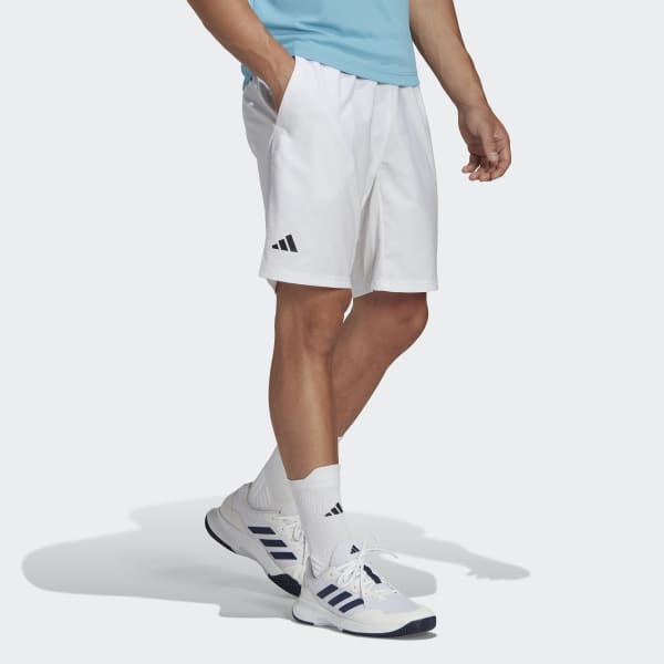 adidas Club 3-Stripes Tennis Shorts - White, Men's Tennis