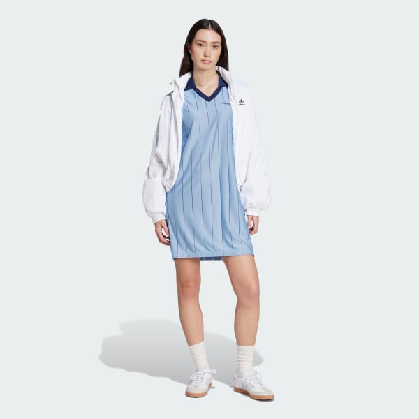 Azul Vestido tonal inspirado en el fútbol adidas Originals x Liberty London