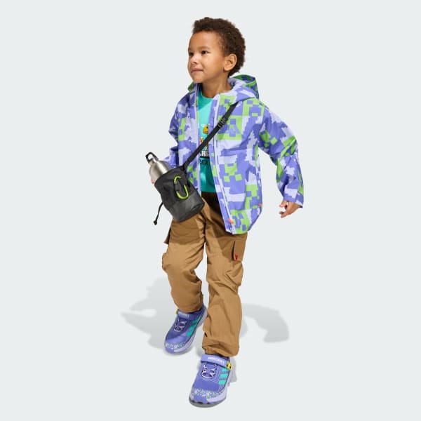 Viola Giacca adidas Minecraft Terrex 2 Layer Climaproof Rain