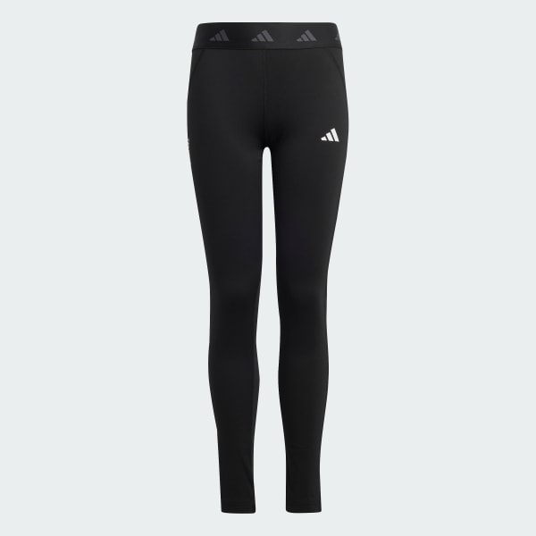 Schwarz TECHFIT Warm Kids Leggings
