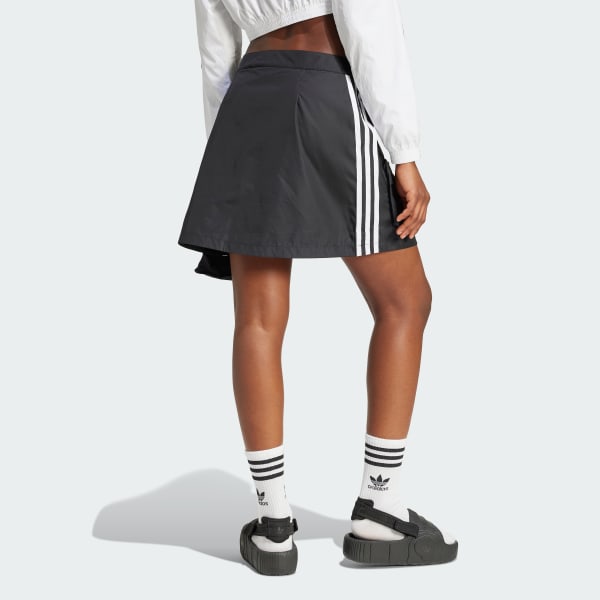 Black Cargo Mini Skirt