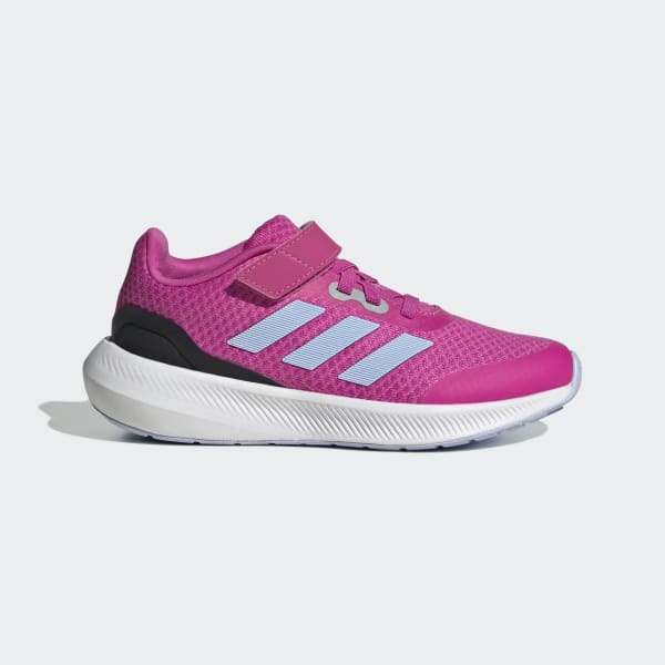 3.0 Shoes Kids\' 👟 Top RunFalcon | Lace adidas 👟 Lifestyle Strap Elastic - Pink US | adidas