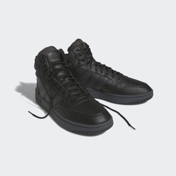 Czerń Hoops 3.0 Mid Lifestyle Basketball Classic Fur Lining Winterized Shoes
