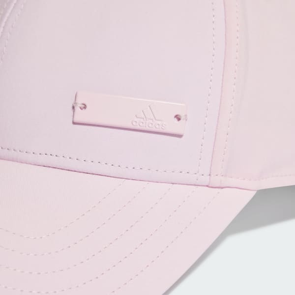 Merah-muda Topi Baseball Metal Badge Ringan