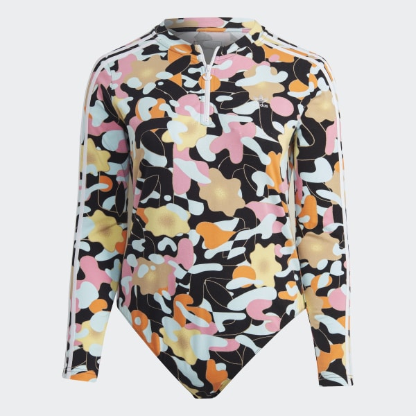Multicolour Long Sleeve Bodysuit (Plus Size) ETW21
