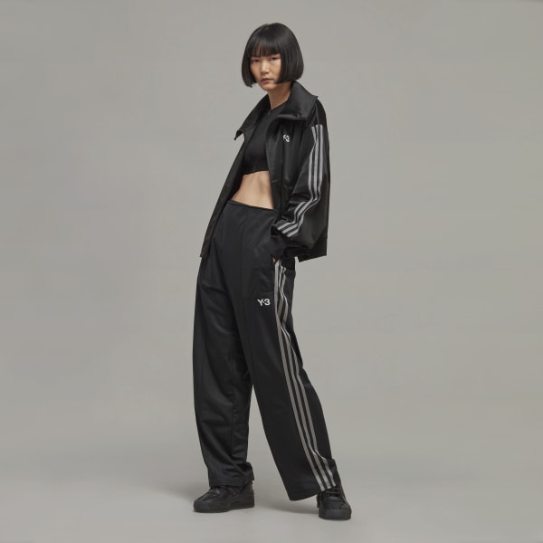 Schwarz Y-3 Firebird Wide-Leg Trainingshose