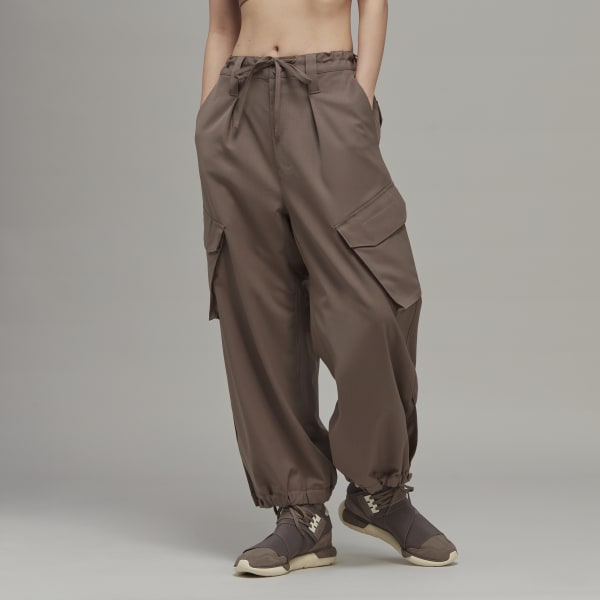 Bruin Y-3 Classic Refined Wool Stretch Cargobroek EKE55