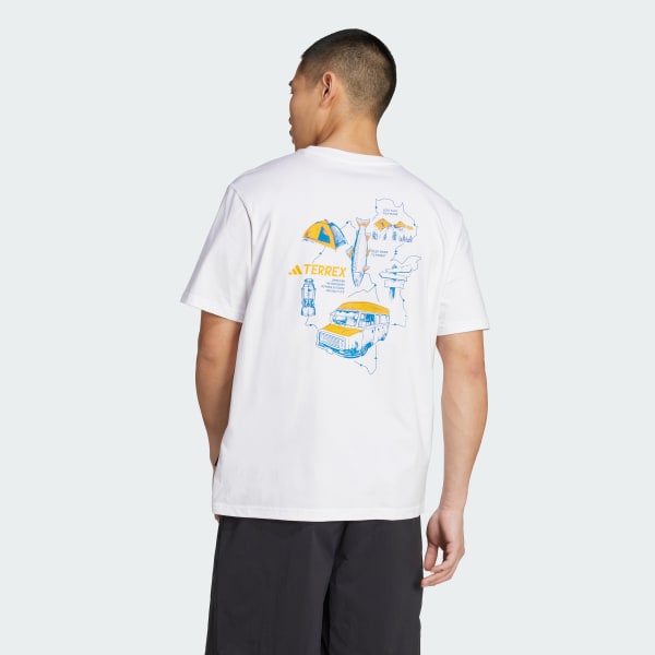 Blanc T-shirt graphique Polygiene
