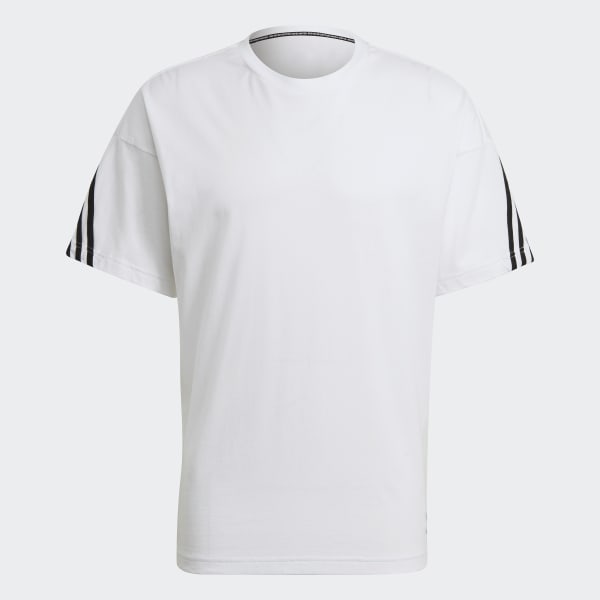 White adidas Sportswear 3-Stripes Tee AT064