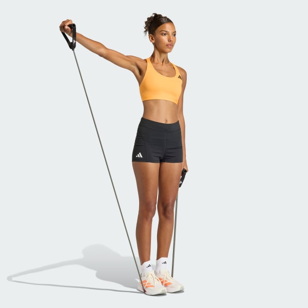 Naranja Top Deportivo Optime Essentials Workout de Sostén Medio