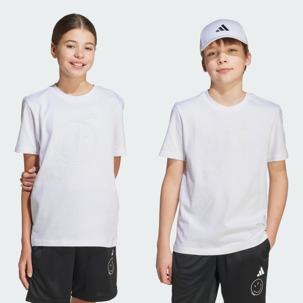 White adidas X Smileyworld Graphics Tee Kids