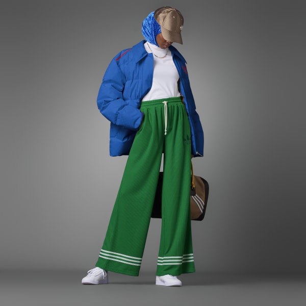 Green Adicolor 70s Knit Wide Pants