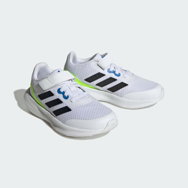 White 3.0 - US Top Running adidas adidas Kids\' RunFalcon | Elastic Shoes Running | Strap Lace
