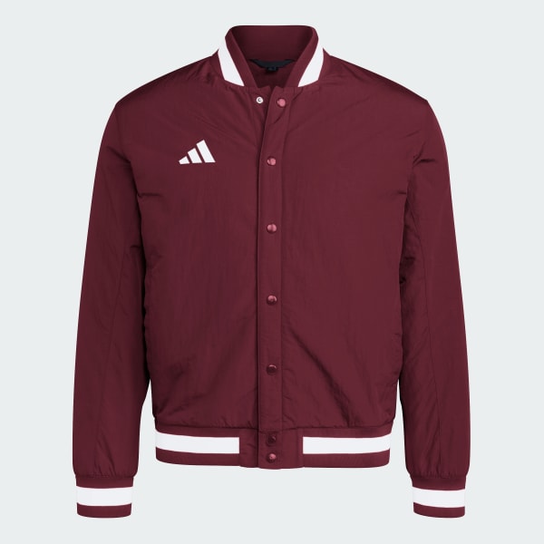 Adidas sst quilted jacket maroon online