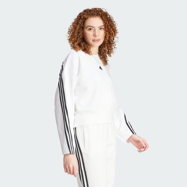 White Future Icons 3-Stripes Sweatshirt