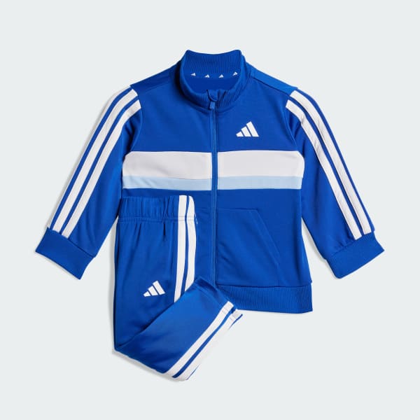 Azul Conjunto deportivo Seasonal Essentials Tiberio 3 Tiras Tejido de tricot Niños