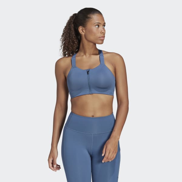modrá Športová podprsenka TLRD Impact Luxe Training High-Support Zip
