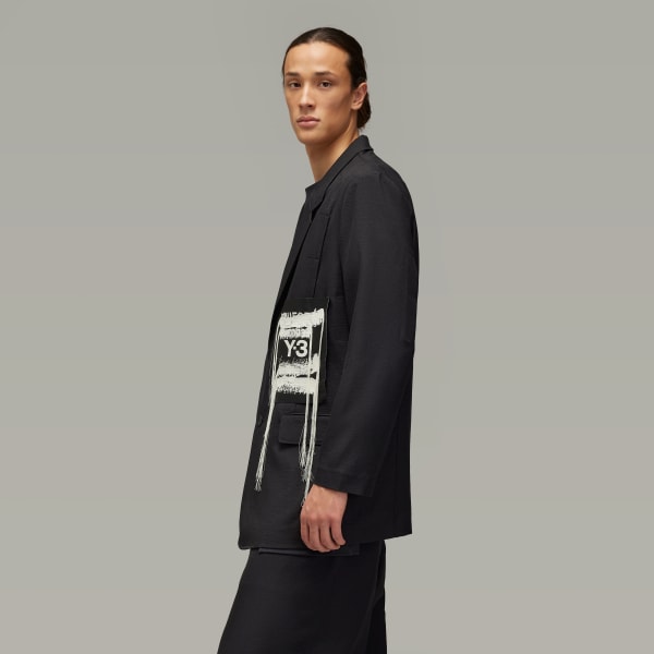 Y-3 SPORTS UNIFORM PATCH PANTS黒Mサイズ Y-3 Black Sport Uniform Patch Trousers – Zoo Fashions