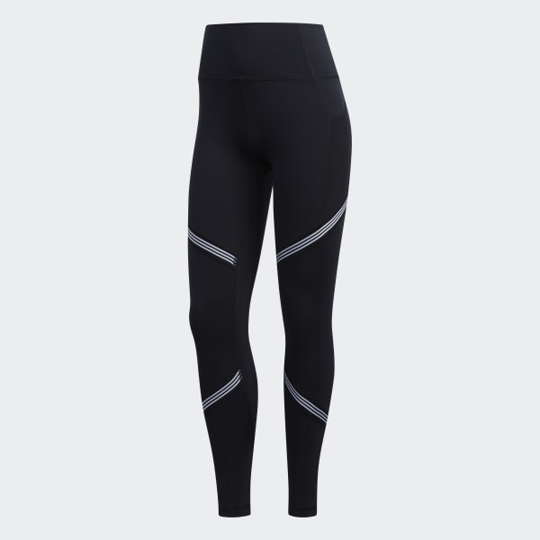 adidas Believe This High Rise 3 Stripes Tights Black adidas Thailand