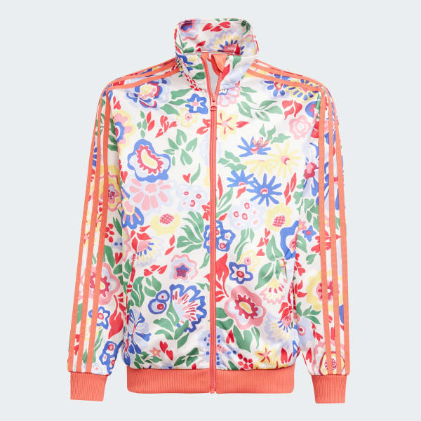 Blanco Campera Deportiva Firebird adidas Originals x Liberty London Kids