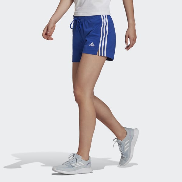Absorberen Aanbod Australië adidas Essentials Slim 3-Stripes Shorts - Blue | Women's Training | adidas  US