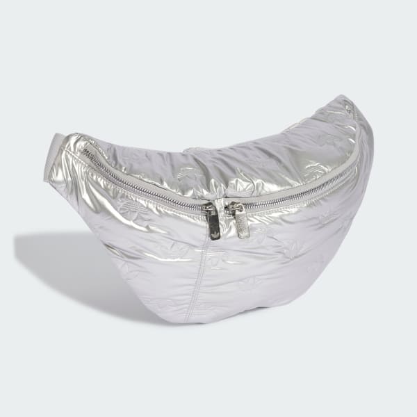 Adidas waist sales bag silver metallic