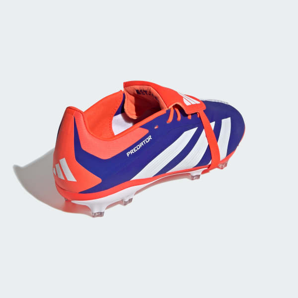 Blue Predator Elite Foldover Tongue Firm Ground Soccer Cleats