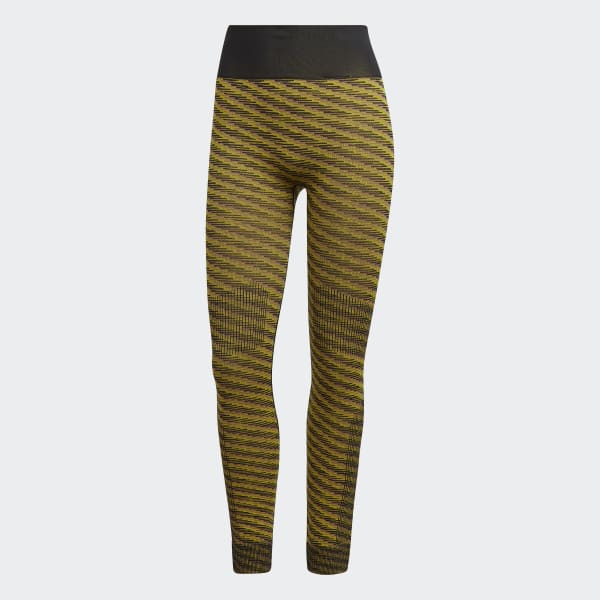Marron Legging de Training en maille adidas by Stella McCartney