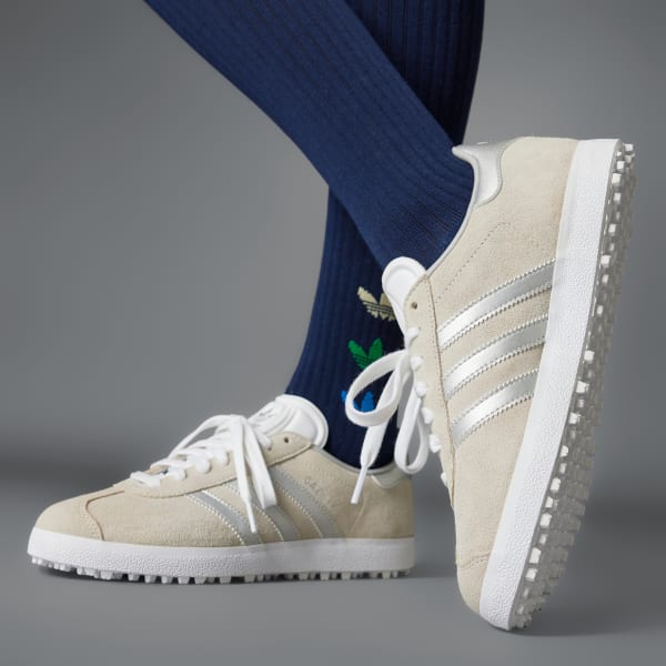 【adidas】GAZELLE SPIKELESS ★JI3942★ベージュ レディース adidas Gazelle Spikeless Golf Shoes - White | Free Shipping