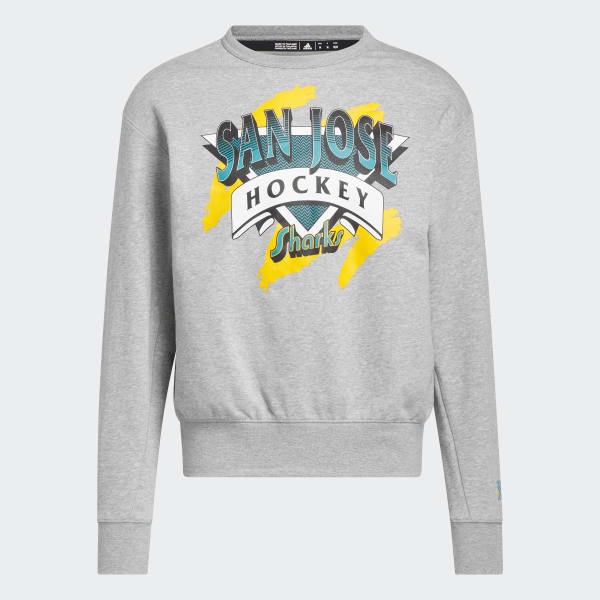 adidas Sharks Vintage Crew Sweatshirt - Grey | Men's Hockey | adidas US
